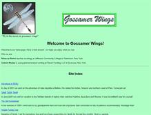 Tablet Screenshot of gossamer-wings.com
